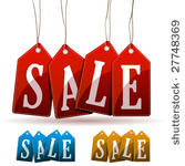 sale tags. vector illustration