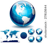 globe and detail map of the...