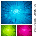 set of colorful abstract...
