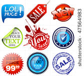 vector promotional elements set....
