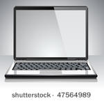 modern laptop. vector...