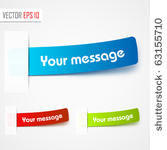 multicolored stickers. vector