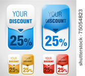 discount labels. vector