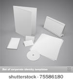 set of corporate identity...