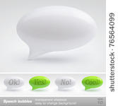 speech bubbles. vector