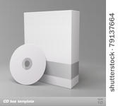 cd box template. vector