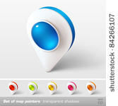 map pointer icon. vector