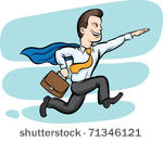 businessman running like...