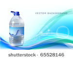 background with bottle of water