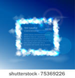 frame made of clouds