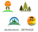 vector version. tourism symbols ...