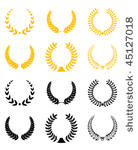 vector version. set of gold and ...