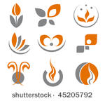 set of different abstract...