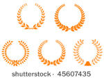 set of laurel wreaths for...