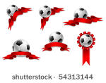 football or soccer ball with...