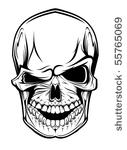 danger skull as a warning or...
