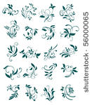 floral patterns and decorations....