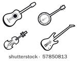 set of string musical...