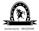 horseshoe lucky symbol   also...