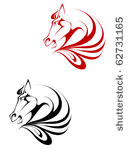 horse tattoo symbol for design...