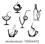 drinks and beverages icons...