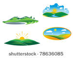 ecological and nature symbols...