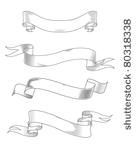 medieval abstract ribbons set...