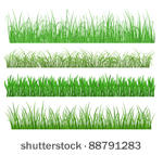 green grass and plant elements...