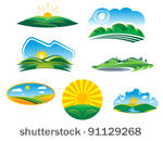 ecological and nature symbols...