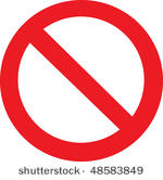 not allowed sign
