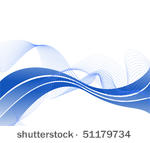 flowing blue wave on a...