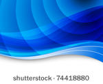 blue waves background. vector...