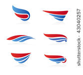 set of 6 symbols in form of the ...