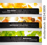eps10  banner  hybrid autumn...