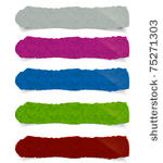 vector torn paper banner