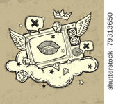 grunge tv design