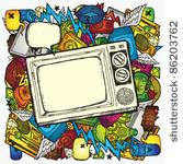 retro tv background