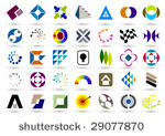 abstract geometric elements...