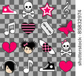 seamless emo pattern