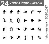 24 arrow icons