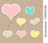 vector set of vintage cute...