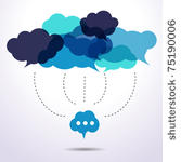 cloud speech bubbles are...