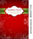 red frame design for xmas card