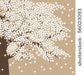 blooming tree with white flowers