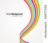 abstract colorful line vector...