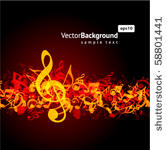 notes music background