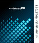 blue waveform vector background