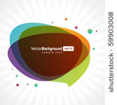 abstract speech bubble vector...