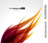 abstract flame wave vector...