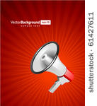 megaphone vector background....